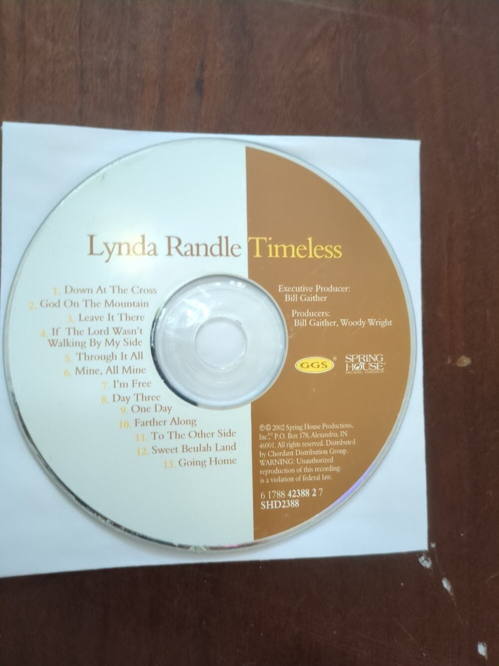 Timeless by Lynda Randle CD, (2002) disc only